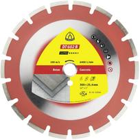 Klingspor Deimantinis pjovimo diskas 325088 DT 602 B Supra, 350mm, 25.4mm, 5500 aps/min, titanu padengtas, betonui