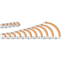 CMT Apvalinimo freza 738.254.11, 6mm, 25,4mm, 12,7mm, 6,35mm, 2 ašmenys, medienai, su rutuliniu guoliu