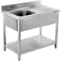 Yato stalas su kriaukle GRD YG-30900, 1000x600x950 mm, 400x400x250 mm, nerūdijantis plienas 201, reguliuojamas