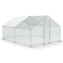 Lauko gyvūnų bėgimo voljeras HLS25T 200x200x200 cm sidabrinis/pilkas/baltas/žalias