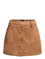 Bardot - Lorenzo Croc Vegan Suede Skirt - Trumpas sijonas - Ruda