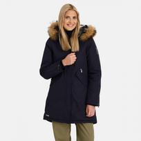 Žieminė striukė parka Vivian 1, moteriška, tamsiai mėlyna S, Huppa
