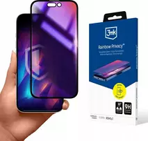 3MK Rainbow Privacy Screen Protector, skirta Apple iPhone 15 – grūdintas stiklas