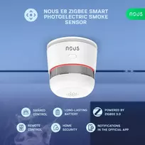 NOUS E8 ZigBee 3.0 išmanusis dūmų detektorius