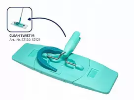 LEIFHEIT Clean Twist M Ergo Set – plokščioji šluostė su sukamuoju gręžtuvu, teleskopine rankena, mikropluošto antgaliu, 20 L kibiru