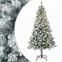 Dirbtinė Sulankstoma Kalėdų Eglutė 120 cm 150 LED Šilta balta