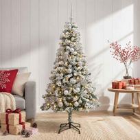Dirbtinė Kalėdų eglutė su burbulais 120 cm 150 LED Šilta balta