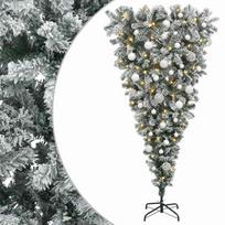 Apverstas dirbtinis Kalėdų eglutė su šakomis 150 cm 150 LED