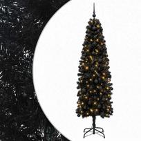 Dirbtinė siaura kalėdinė eglutė su žaisliuku 180 cm 300 LED