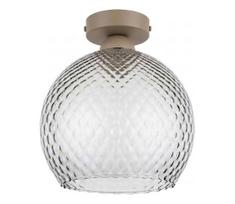 BRILAGI - LED lubinis šviestuvas R GLASS 1xE27/60W/230V skersm. 25 cm smėlinė/dūmų pilka