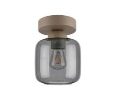 BRILAGI - LED lubų šviestuvas R GLASS 1xE27/60W/230V skersmuo 14 cm smėlinė/dūminė pilka