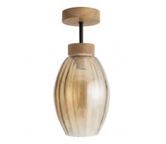 BRILAGI - LED prigludęs prie lubų šviestuvas R GLASS 1xE27/60W/230V skersm. 17 cm ąžuolas/dūminė smėlio spalva
