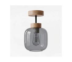 BRILAGI - LED Prie lubų tvirtinamas šviestuvas R GLASS 1xE27/60W/230V skersmuo 14 cm ąžuolas/dūminė pilka
