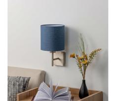 BRILAGI - LED sieninis šviestuvas NUBILA 1xE27/60W/230V matinis chromas/tamsiai mėlyna