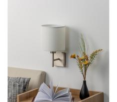 BRILAGI - LED Sieninis šviestuvas NUBILA 1xE27/60W/230V matinis chromas/balta