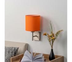 BRILAGI - LED sieninis šviestuvas NUBILA 1xE27/60W/230V matinis chromas/oranžinė