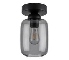 BRILAGI - LED Lubinis šviestuvas R GLASS 1xE27/60W/230V skersmuo 14 cm juoda/dūminė pilka