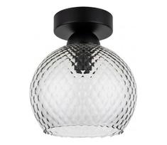 BRILAGI - LED lubinis šviestuvas R GLASS 1xE27/60W/230V skersm. 18 cm juoda/dūmų pilka