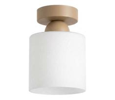 BRILAGI - LED lubinis šviestuvas RETRO GLASS 1xE27/60W/230V Ø 10 cm smėlinė/balta