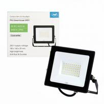 Kompaktiškas ir galingas 50W LED prožektorius, 6400K, 4500 lm, 184,5 × 29 × 160 mm