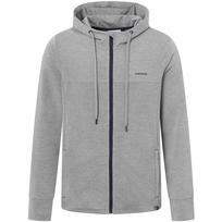 Bluza męska VIKING Lonetree Hoodie Bamboo Man rozpinana z kapturem szara   M