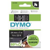 DYMO D1  Schriftband 53721  24mmx7.0m weiß   ->Black