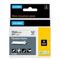 DYMO Rhino nailono juosta 19mmx3.5m Black->White