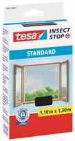 TESA langų tinklelis nuo vabzdžių su lipnia juosta, juodas, 1,1x1,3 m