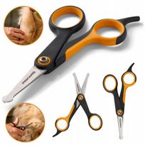FISKARS užapvalintos žirklės šunų ir kačių kailio priežiūrai, 14 cm