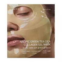NACIFIC kolageno gelinė kaukė su žaliosios arbatos ir azijinės centelės kompleksu Green Tea Cica Collagen Gel Mask, 35 g