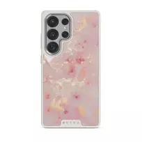Golden Coral - Pink Samsung Galaxy S25 Ultra Case, Elite Light (Magnetic) / Silver