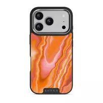 Retro Glow - iPhone 17 Pro Case, Elite Dark (MagSafe) / Silver