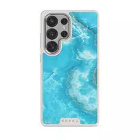 Ocean Waves - Blue Samsung Galaxy S25 Ultra Case, Elite Light (Magnetic) / Silver