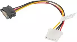 Lanberg Molex – SATA, 0,15 m, įvairių spalvų (CA-SAHD-10CU-0015)