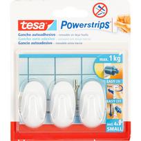 Lipnus sieninis kabliukas Tesa Powerstrips Small Oval 57533, baltas