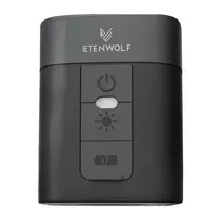 Elektrinė pompa Etenwolf AIR 3, 2600 mAh, su LED žibintuvėliu, juoda