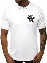 Vyriški balti polo marškinėliai Vytis