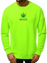 Vyriškas neoninis-žalias stilingas džemperis Mexico
