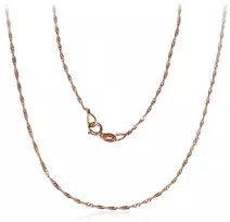 Auksinė grandinėlė Singapore 1 mm , briaunų apdirbimas deimantu - 1.01 g. - 1 mm. - 55