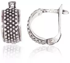 Sidabriniai auskarai anglišku užsegimu, Metalas: Sidabras, Praba: 925°, - 3.3 g. - 13 mm.