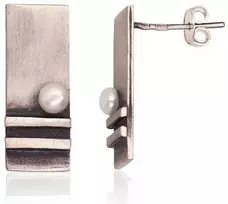 Sidabriniai auskarai Vinukai, Praba: 925°, Metalas: Sidabras - 22 mm. - 5.1 g.