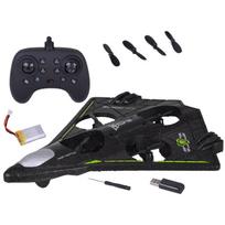 Žaislinis dronas Fighter RC0751, 25 cm, juoda sp./žalia sp.