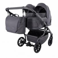 Junama Duo V4 Grey Dvynukų vežimėlis 2 in 1