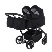 Junama Duo V3 Black Dvynukų vežimėlis 2 in 1
