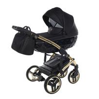 Junama Diamond S-Line Black Gold Vežimėlis 2 in 1