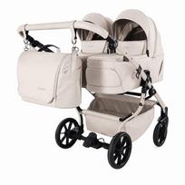 Junama Duo V4 Beige Dvynukų vežimėlis 2 in 1