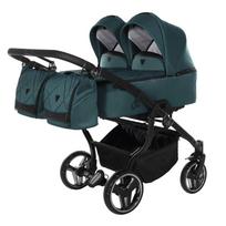 Junama Duo V3 Green Dvynukų vežimėlis 2 in 1