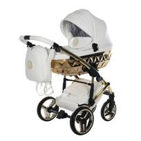 Junama Hand Craft White Gold Vežimėlis 2 in 1