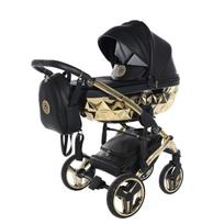Junama Hand Craft Black Gold Vežimėlis 2 in 1