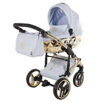 Junama Enzo Blue Gold Vežimėlis 2 in 1